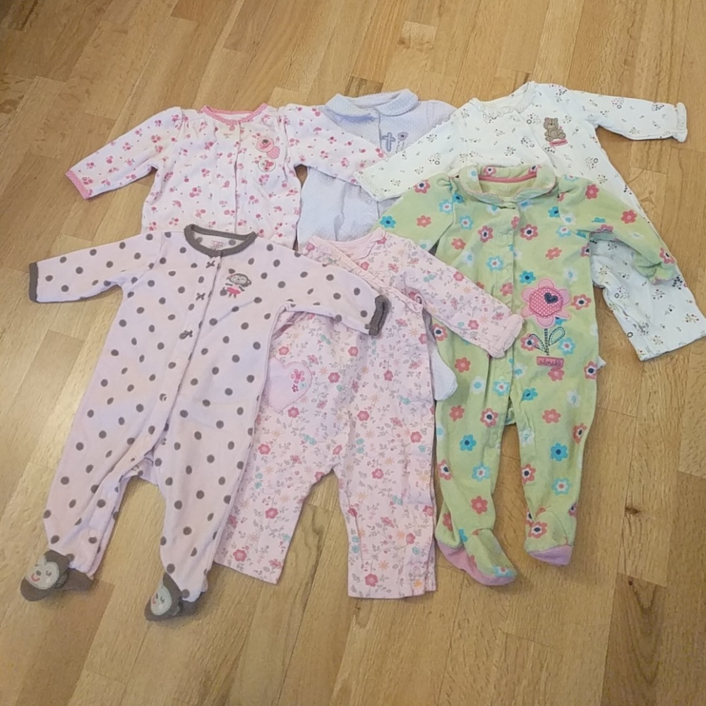 ❤6M baby girl Onesies Bundles 6pieces❤